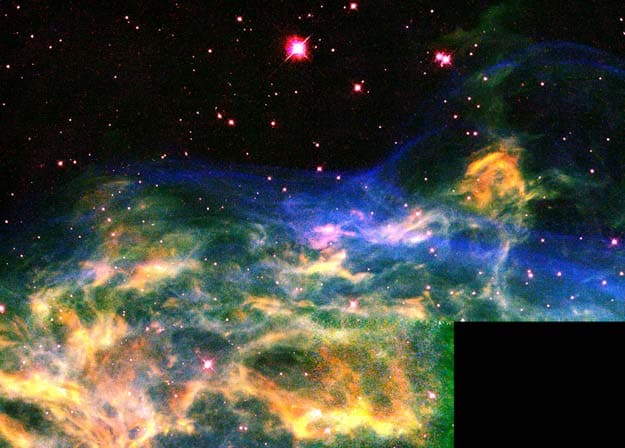 At the Edge of the Crescent Nebula