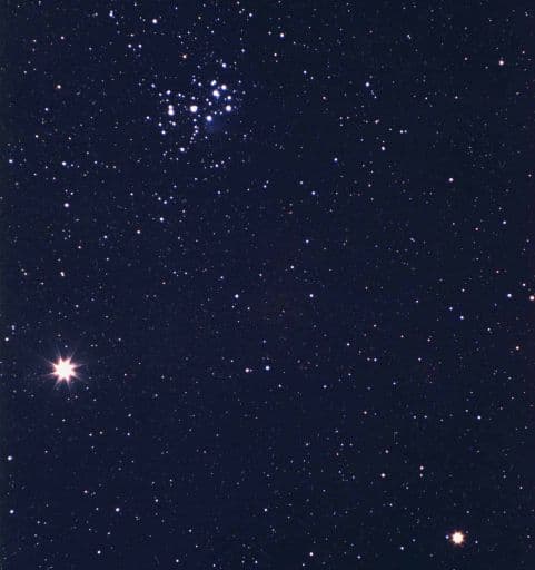 Jupiter, Saturn and Messier 45