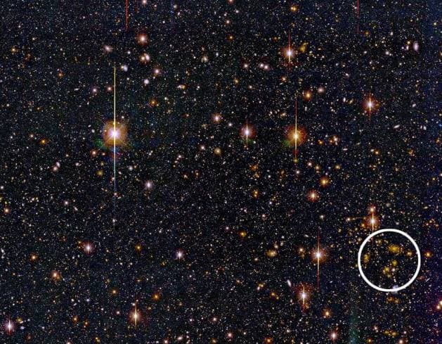 Distortion from a Distant Cluster