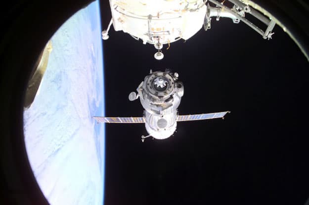 Leaving the International Space Station