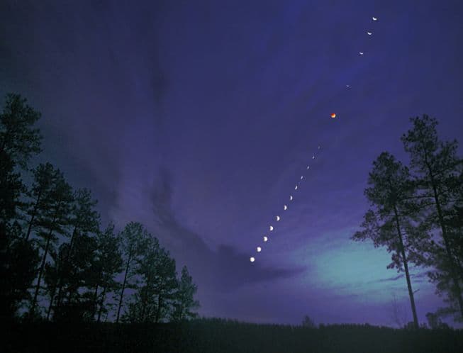 Eclipsed Moonlight from Connelly's Springs