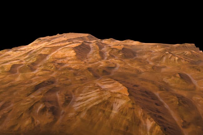Valles Marineris Perspective from Mars Express