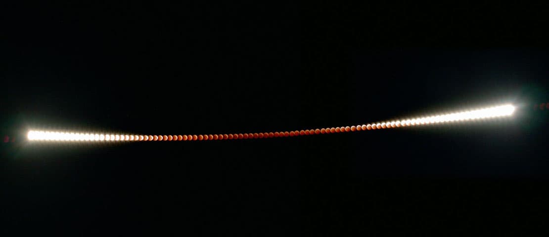A Time-Lapse Lunar Eclipse