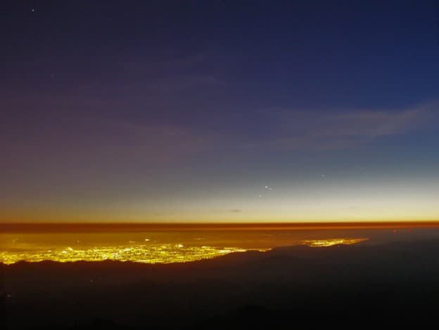Three Planets from Mt. Hamilton