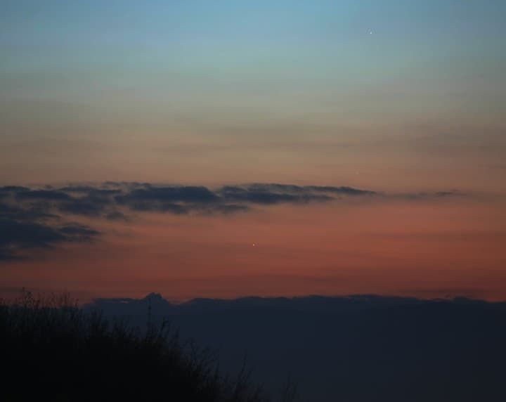 Three Planets in Dawn Skies