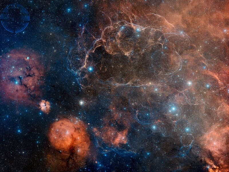 Vela Supernova Remnant in Visible Light