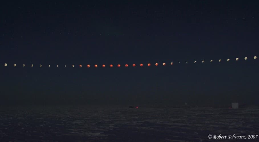 South Pole Lunar Eclipse