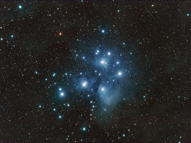 M45: The Pleiades Star Cluster