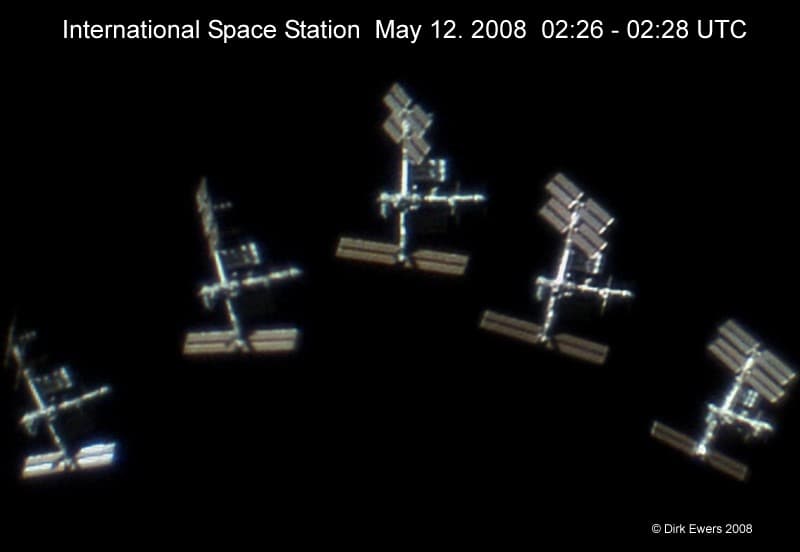 Space Station in the Sun