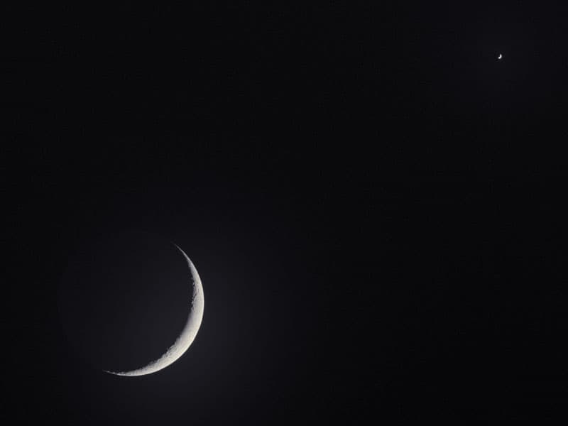 Crescent Moon and Venus