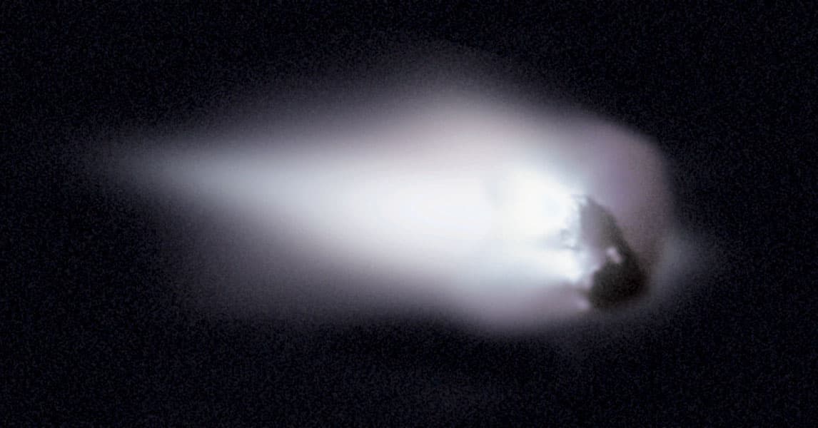 Comet Halley's Nucleus: An Orbiting Iceberg