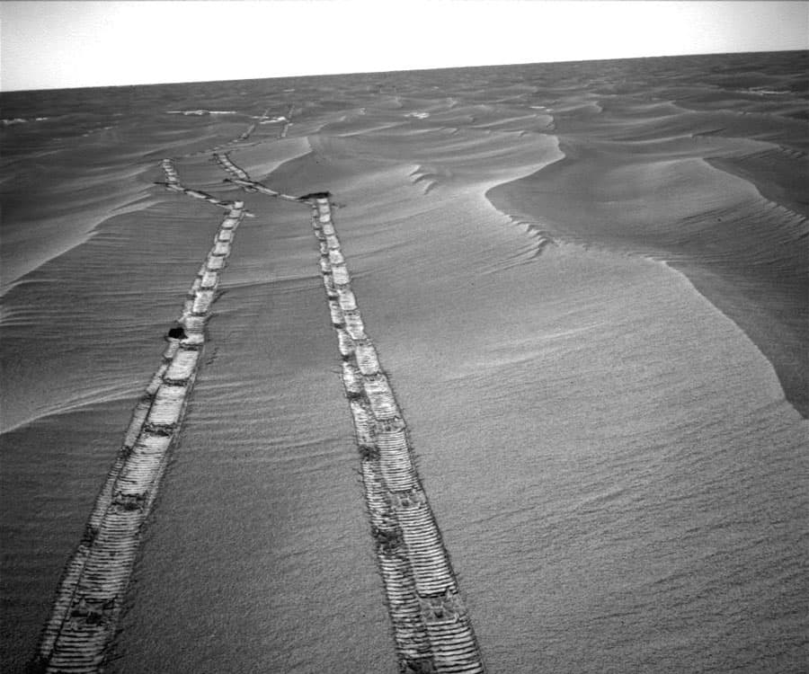 Looking Back Across Mars
