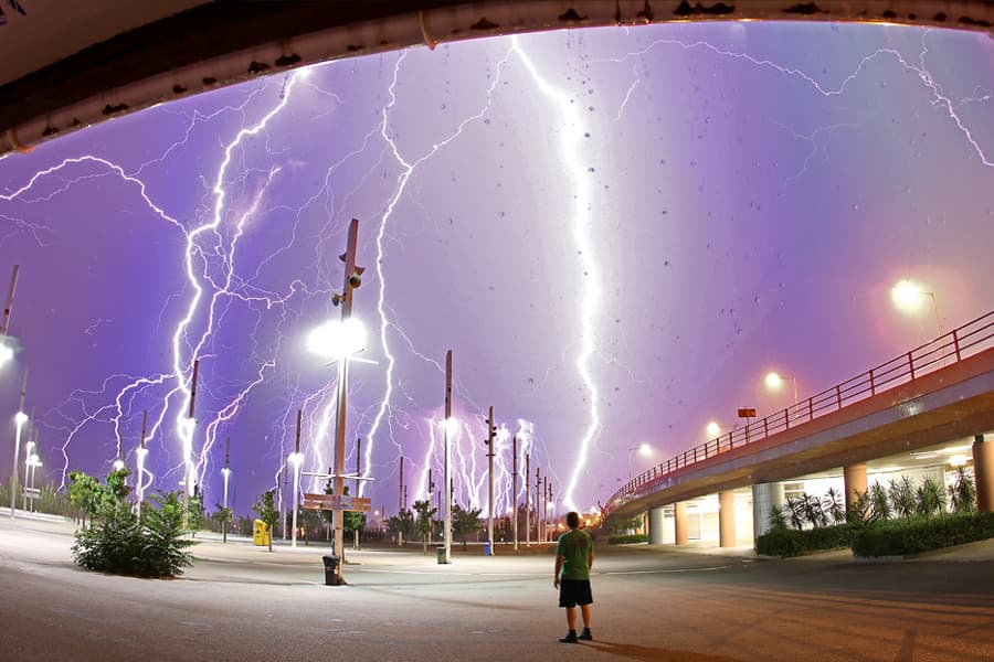 Lightning Over Athens