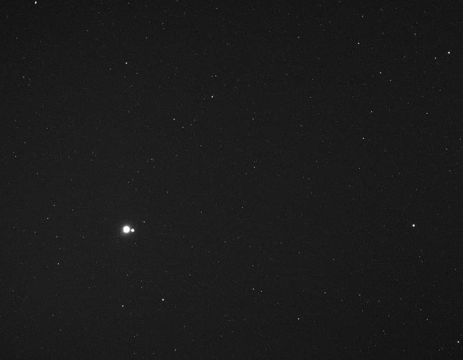 Earth and Moon from MESSENGER