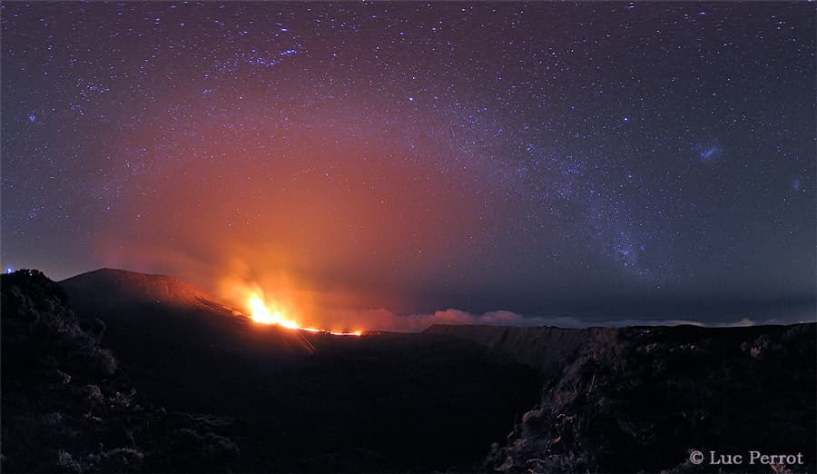 The Milky Way Over the Peak of the Furnace