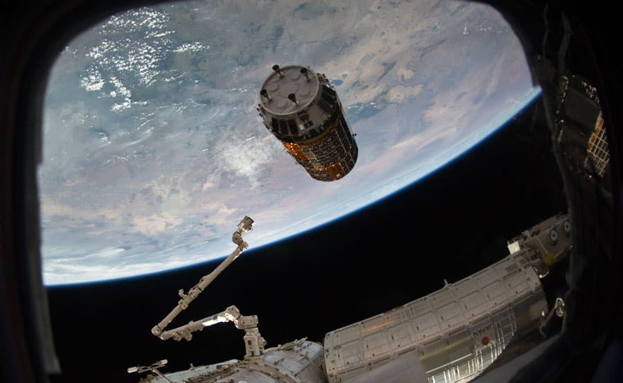 Japan's Kounotori2 Supply Ship Approaches the Space Station