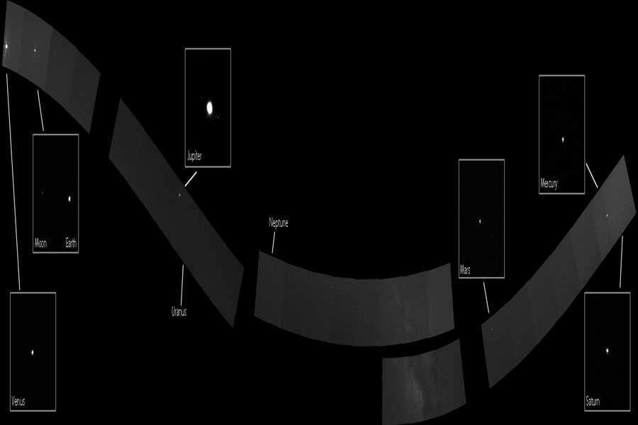 The Solar System from MESSENGER