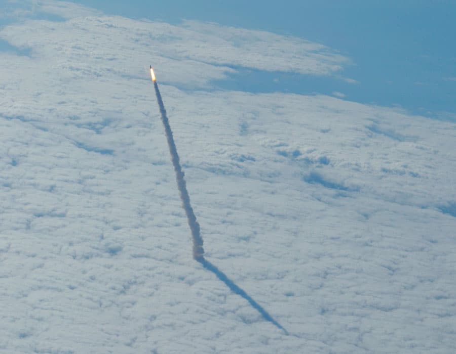 Space Shuttle Rising