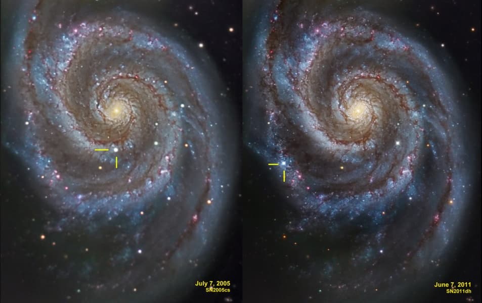 Supernovae in the Whirlpool