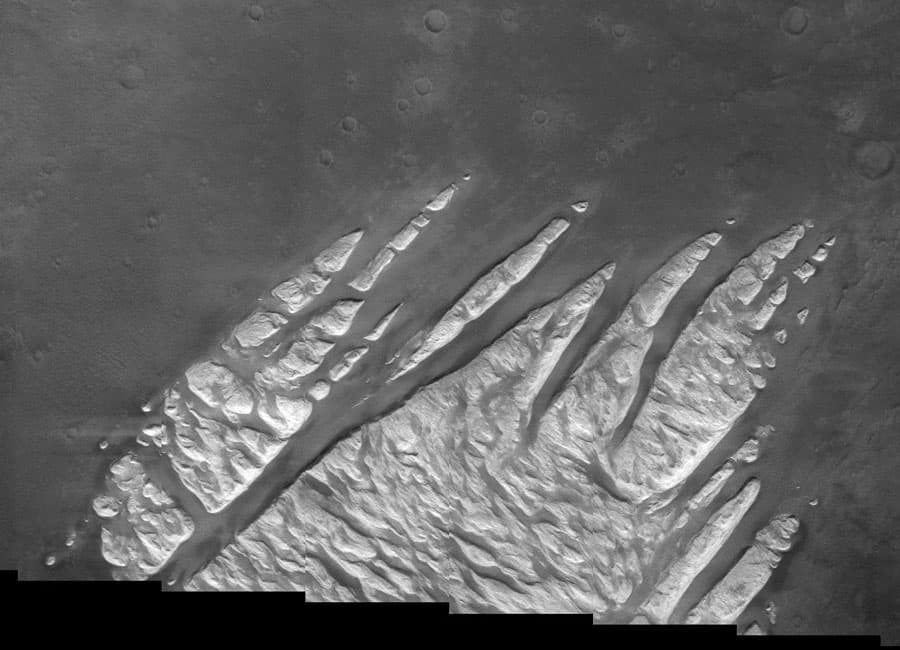 White Rock Fingers on Mars
