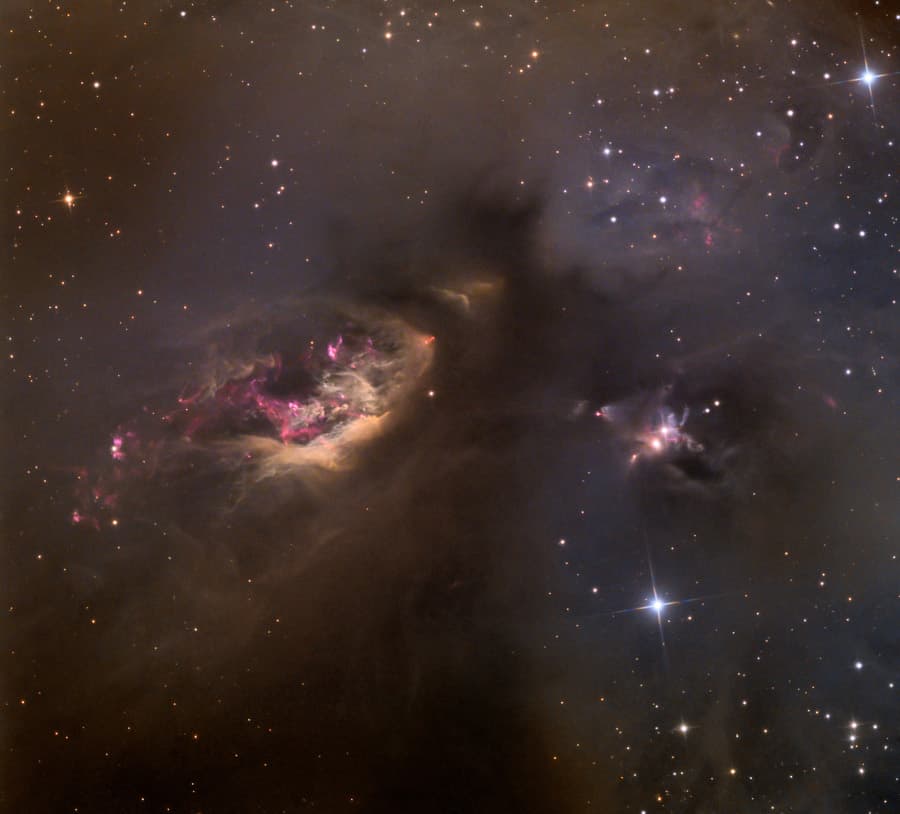 Sh2-239: Celestial Impasto