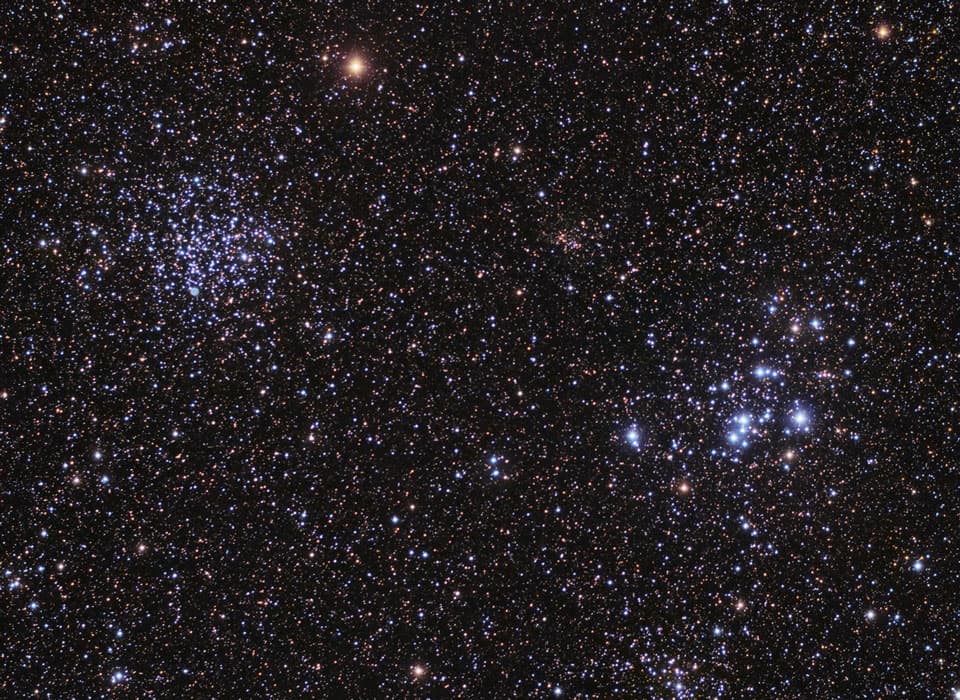 M46 & M47: Star Clusters Young and Old