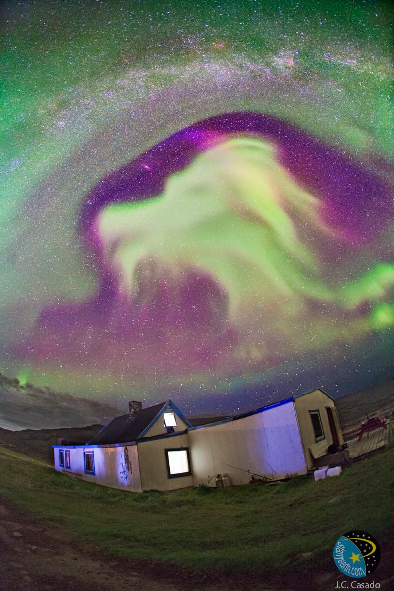 Goat Aurora Over Greenland
