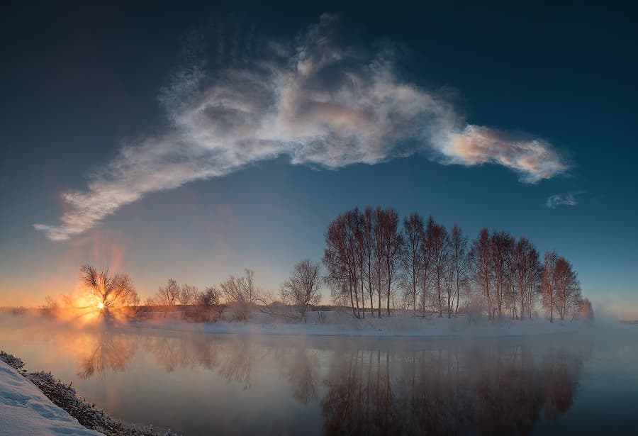 Miass River Sunrise