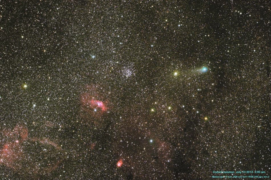 Comet Lemmon and the Deep Sky