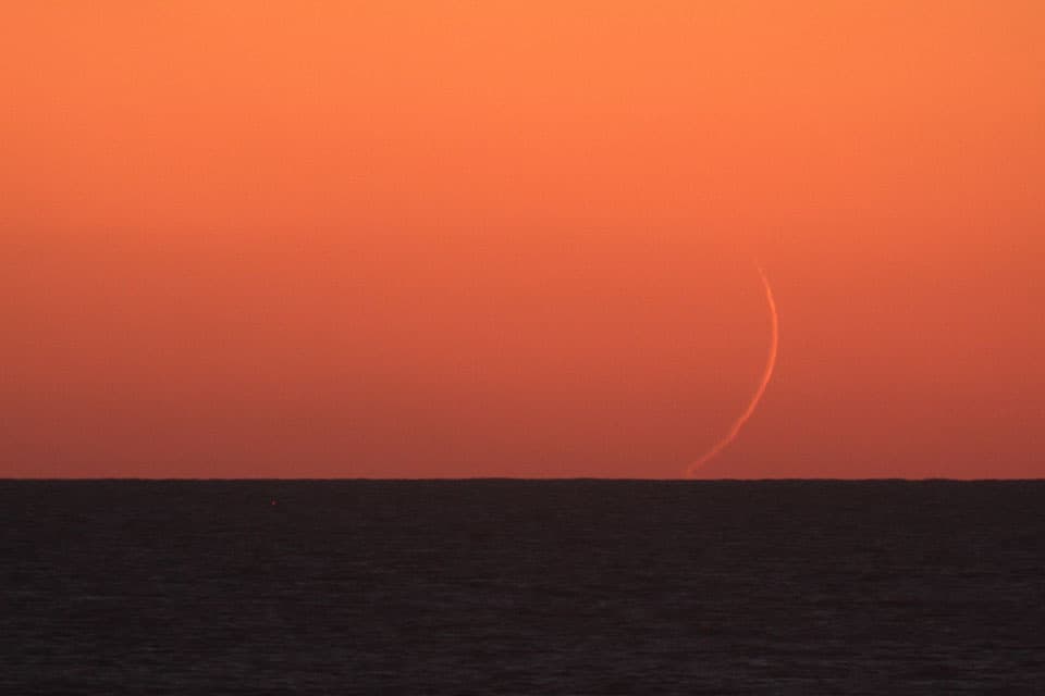Moonset from Taiwan
