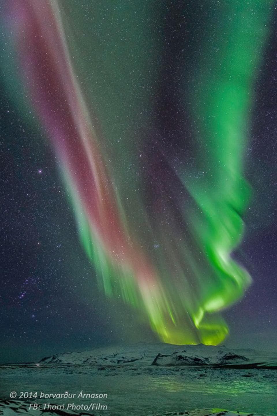 Orion and Aurora over Iceland