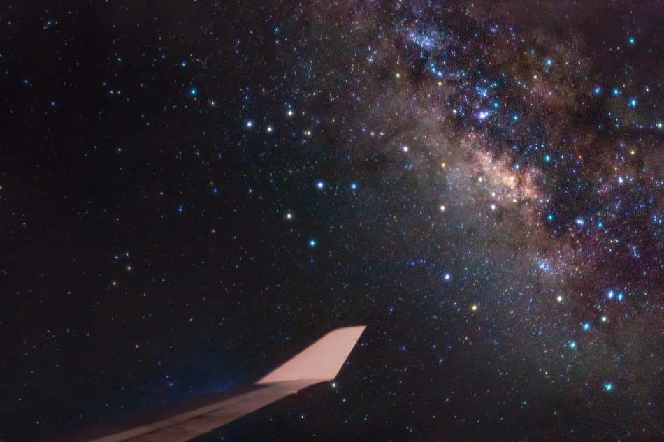 New York to London Milky Way