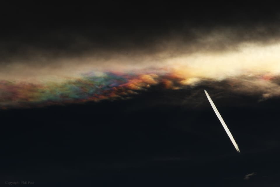 Iridescent Cloud Edge Over Colorado
