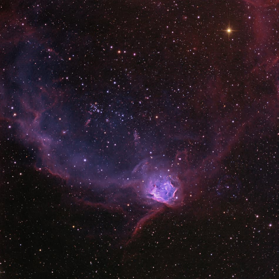 NGC 602 in the Flying Lizard Nebula