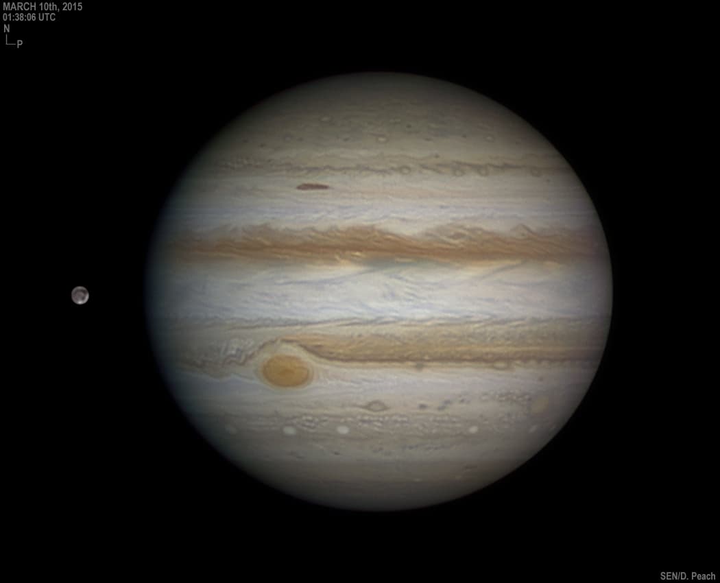 Jupiter, Ganymede, Great Red Spot