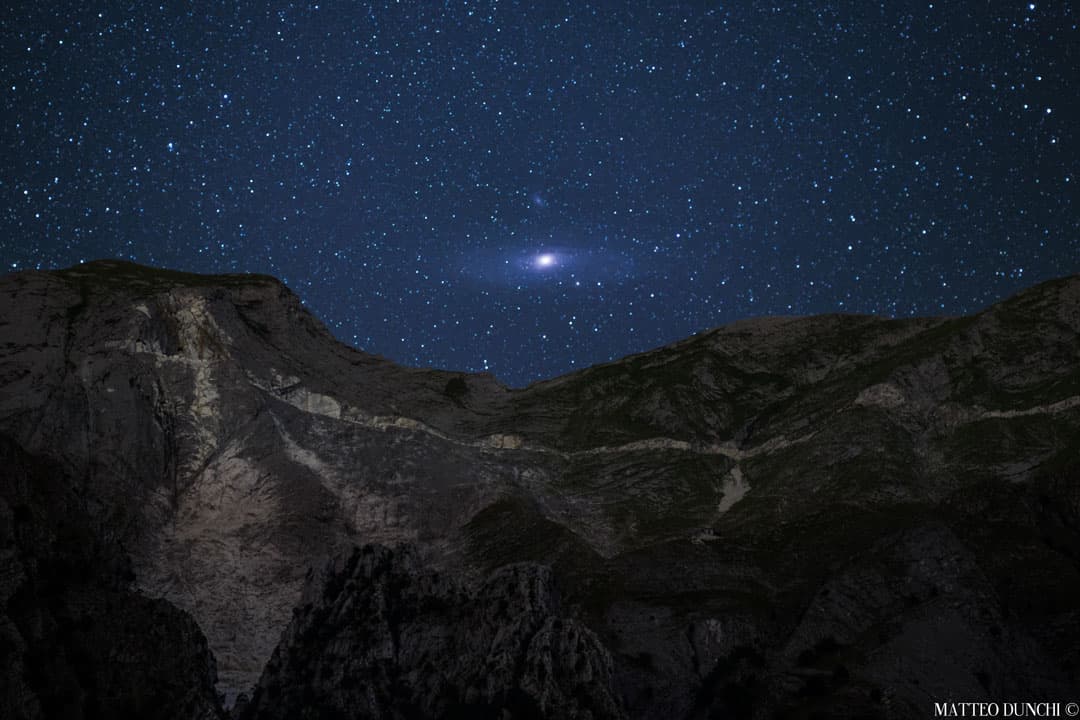 Andromeda Rising over the Alps