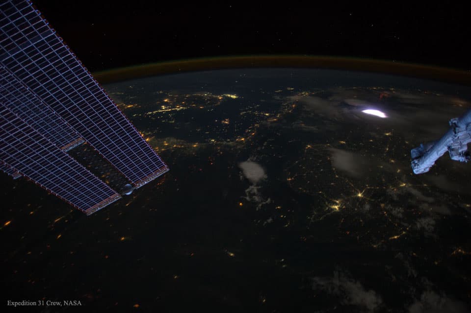 A Dark Earth with a Red Sprite