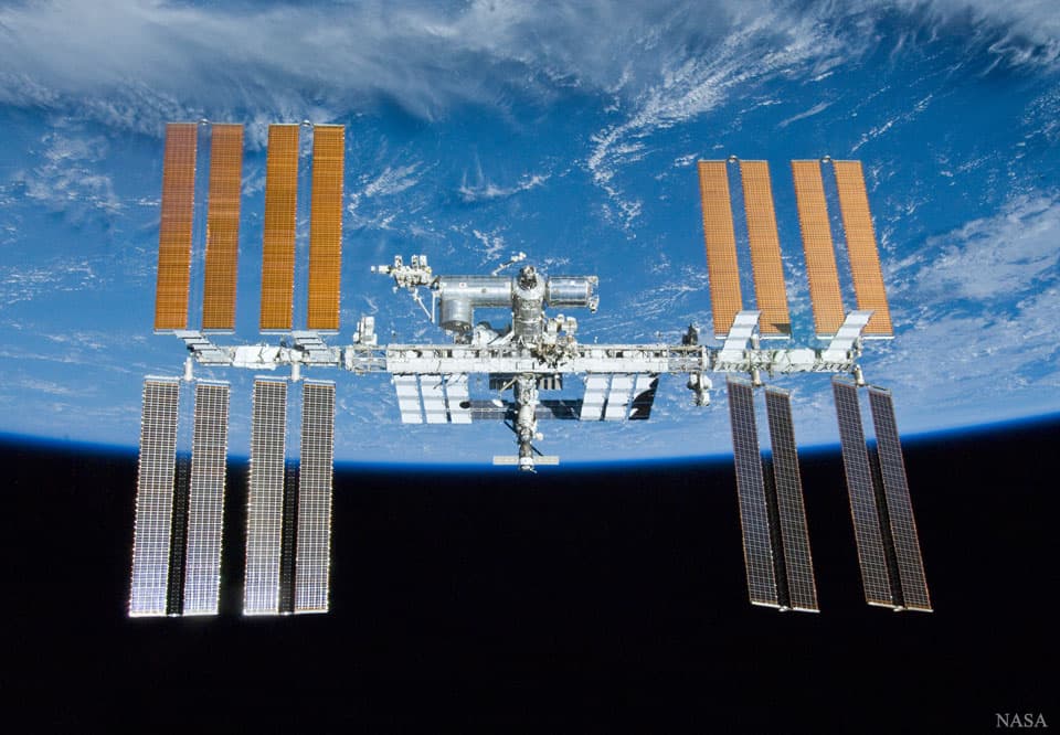The International Space Station over Earth