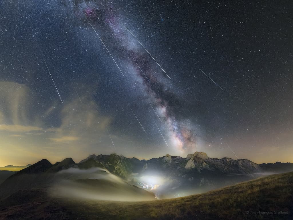 Perseids over the Pyrénées