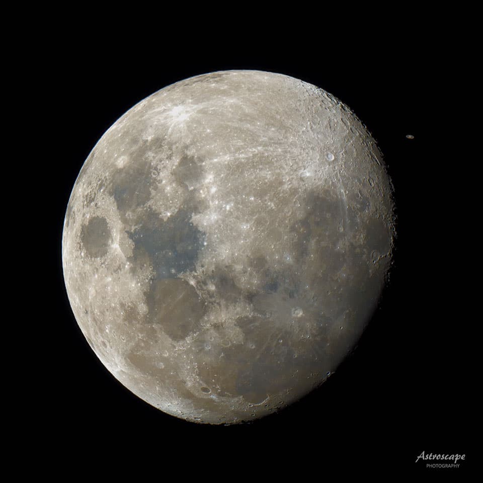 Saturn Behind the Moon