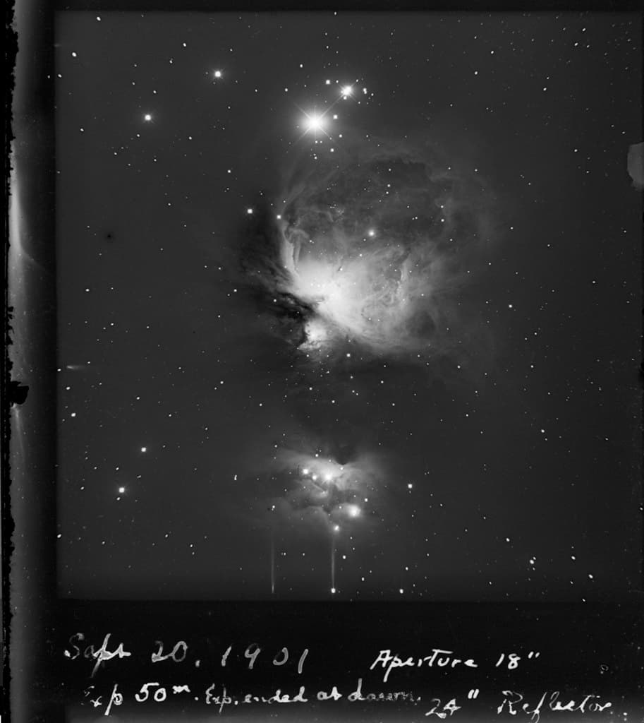 1901 Photograph: The Orion Nebula