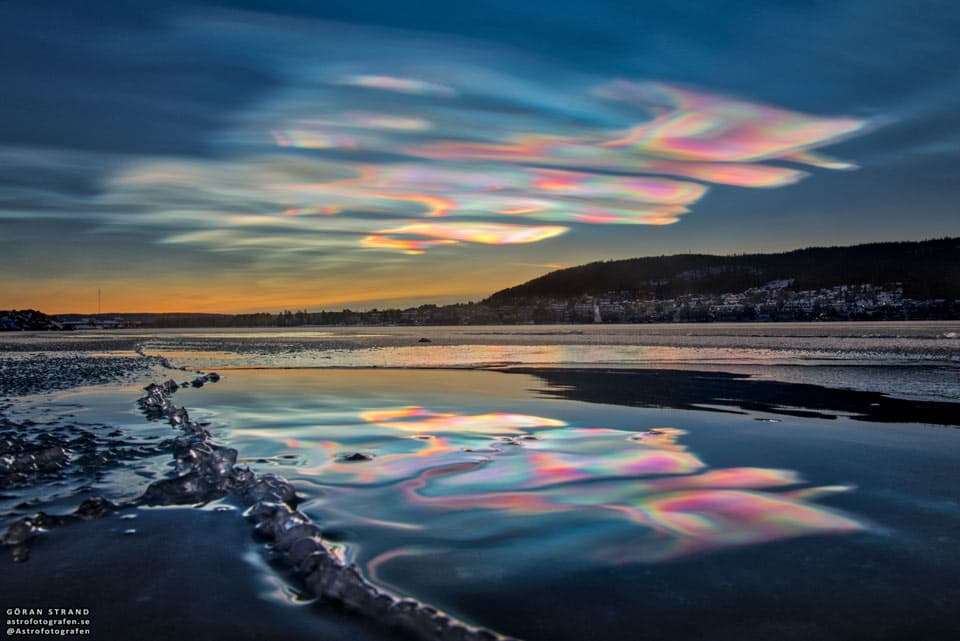 Iridescent Clouds over Sweden