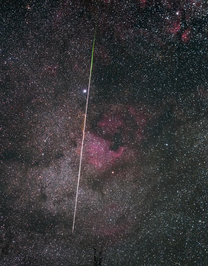 Lyrid Meteor Streak