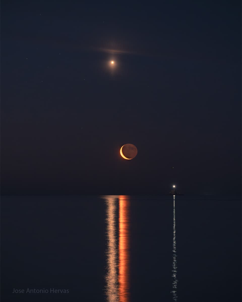 Planet Lines Across Water