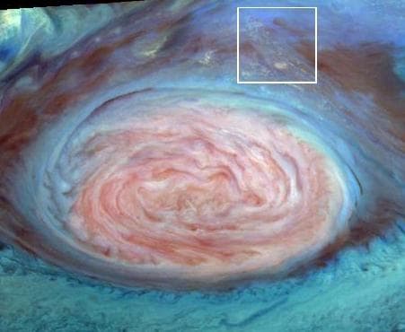 Storm Clouds Over Jupiter
Credit: