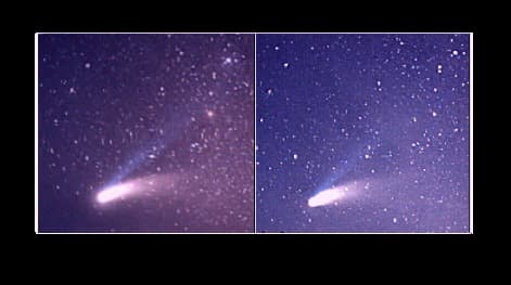 Hale-Bopp In Stereo 
Credit and Copyright: