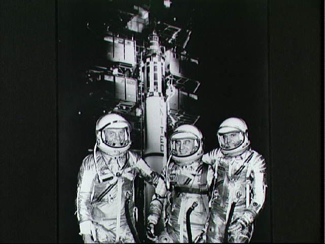 Mercury Astronauts and a Redstone