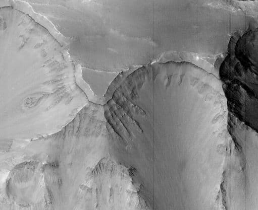 In A Grand Canyon On Mars