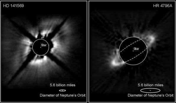 Possible Planets And Infrared Dust