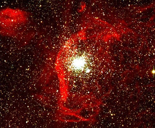NGC 1850: Gas Clouds and Star Clusters